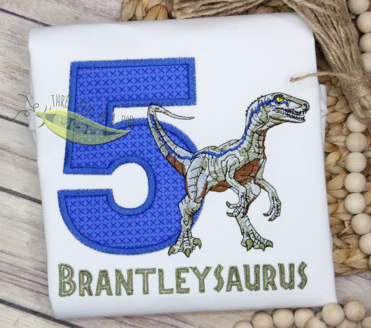 Blue Velociraptor Dinosaur Park Birthday