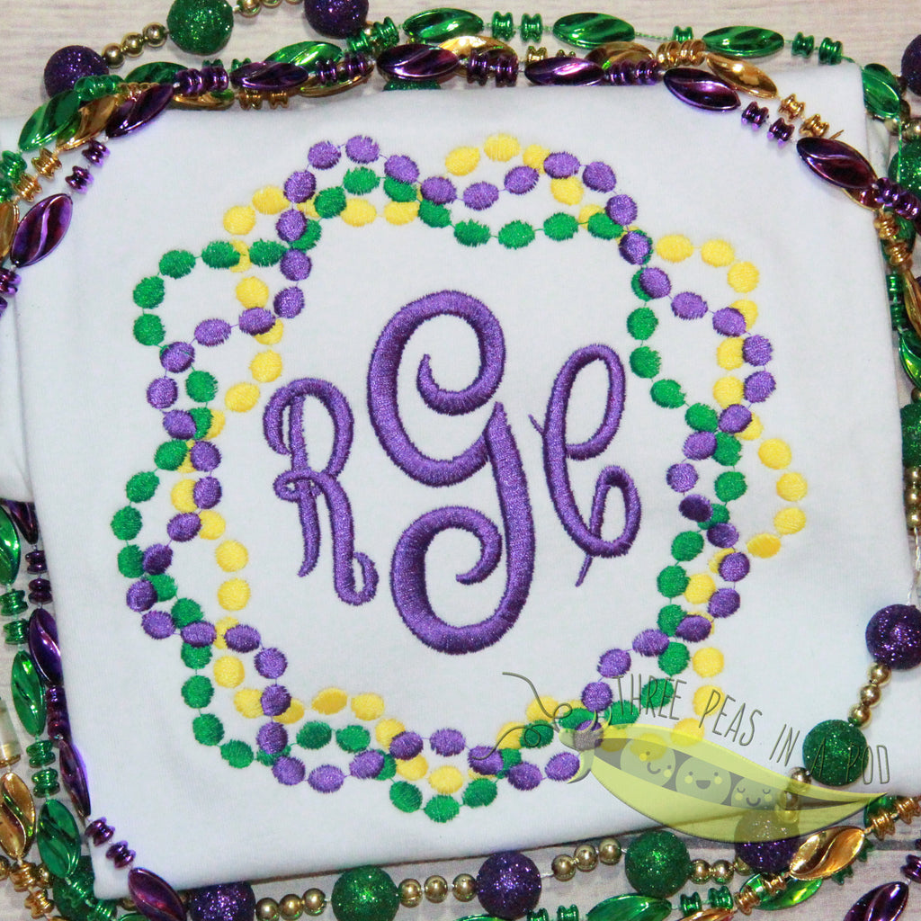Mardi Gras Bead Frame