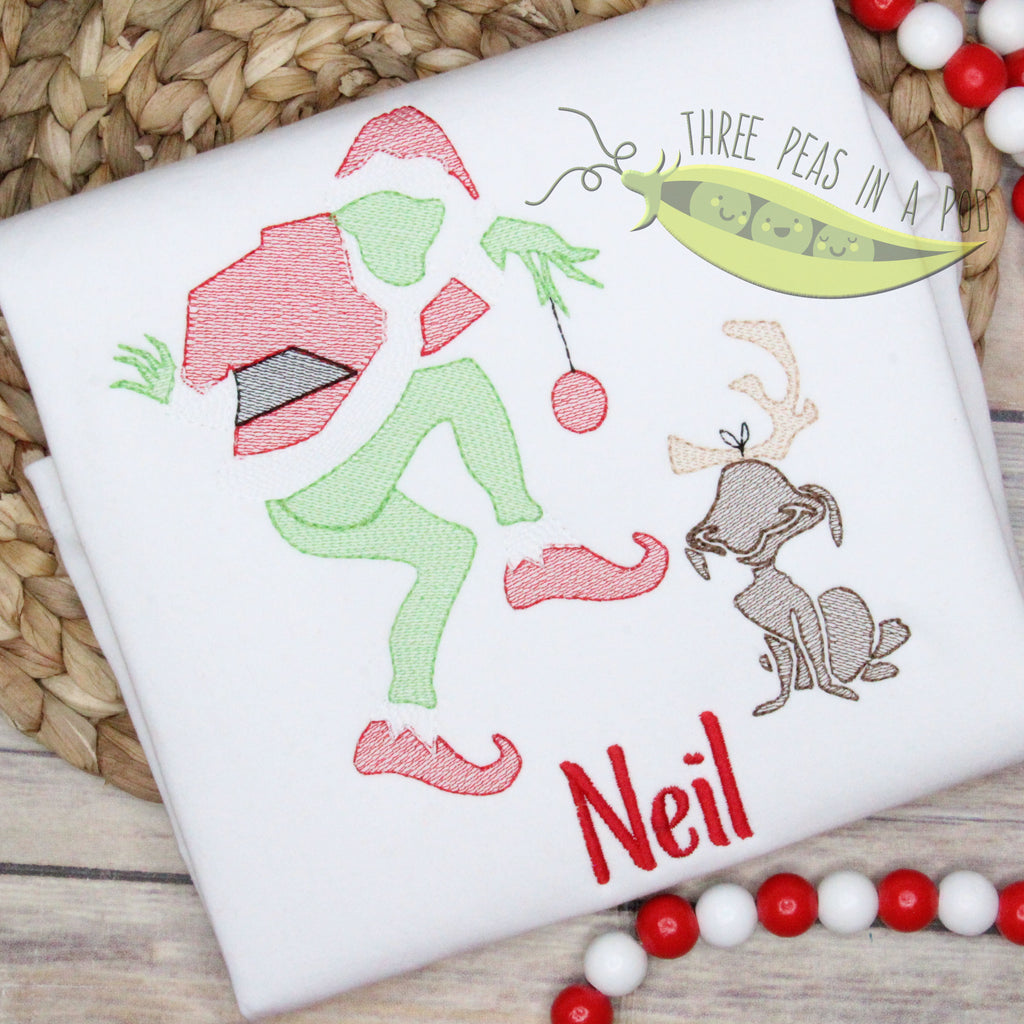 Green Mean One and Dog