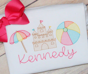 Sunny Beach Embroidery Design