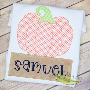 Simple Pumpkin Applique