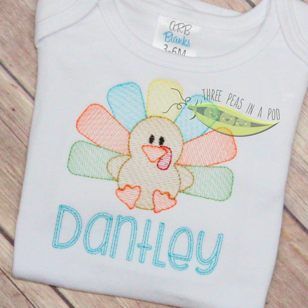 Baby Turkey Embroidery
