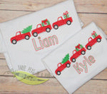 Load image into Gallery viewer, Red Christmas Trucks
