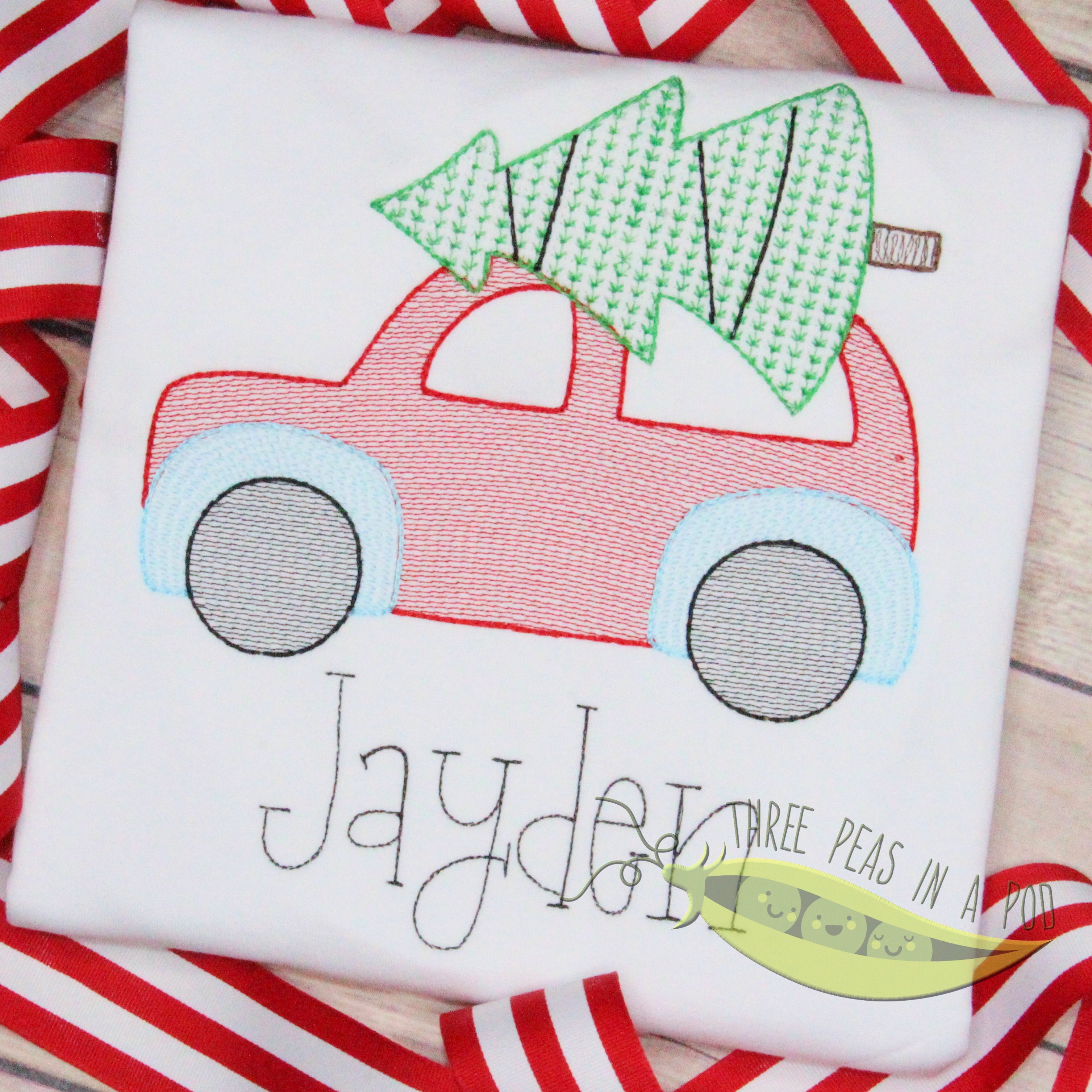 Car with Christmas Tree