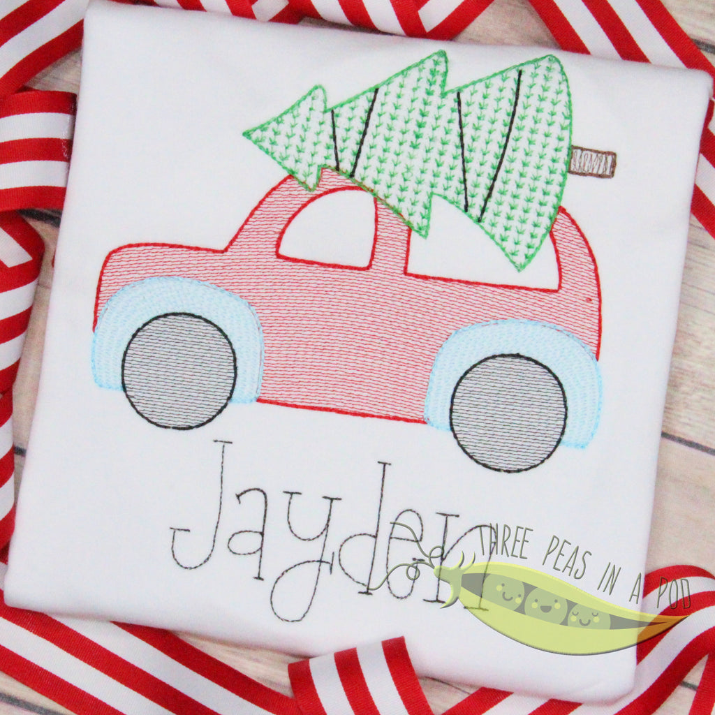 Car with Christmas Tree