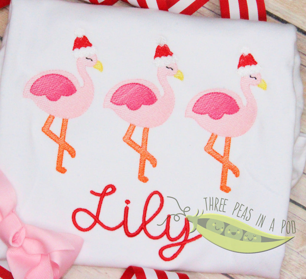 Christmas Flamingos