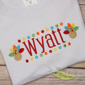 Boy Turkey Name Plate