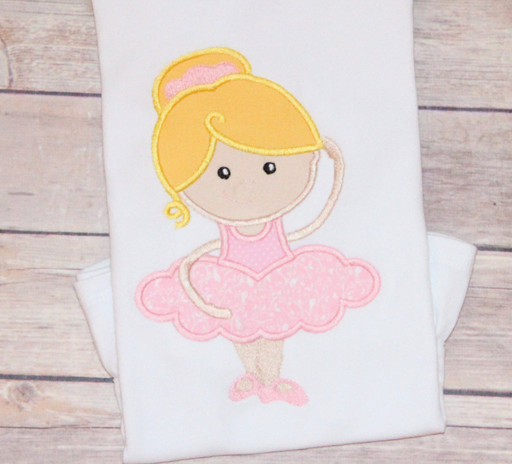 Ballerina Embroidery Design
