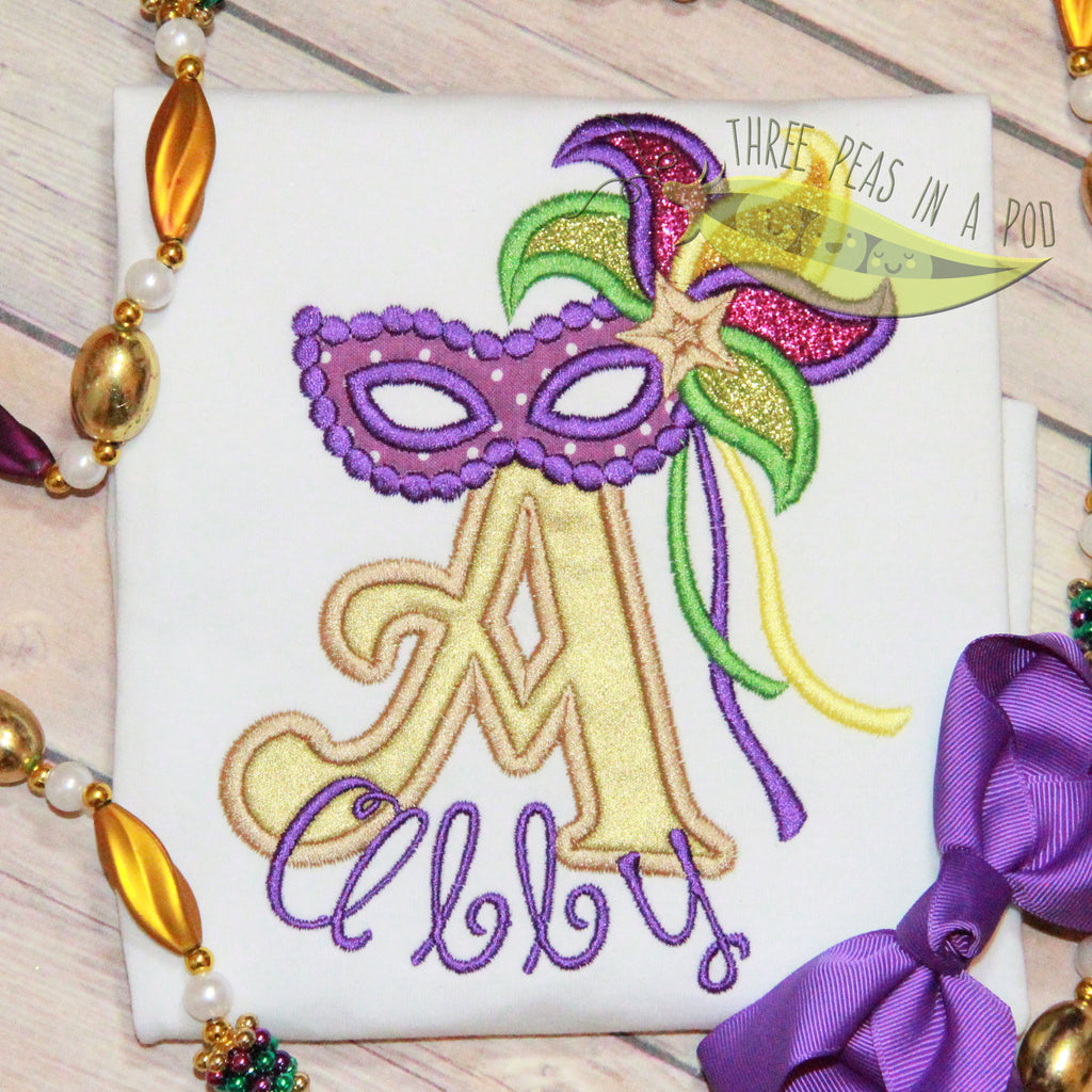 Mardi Gras Mask Alphabet