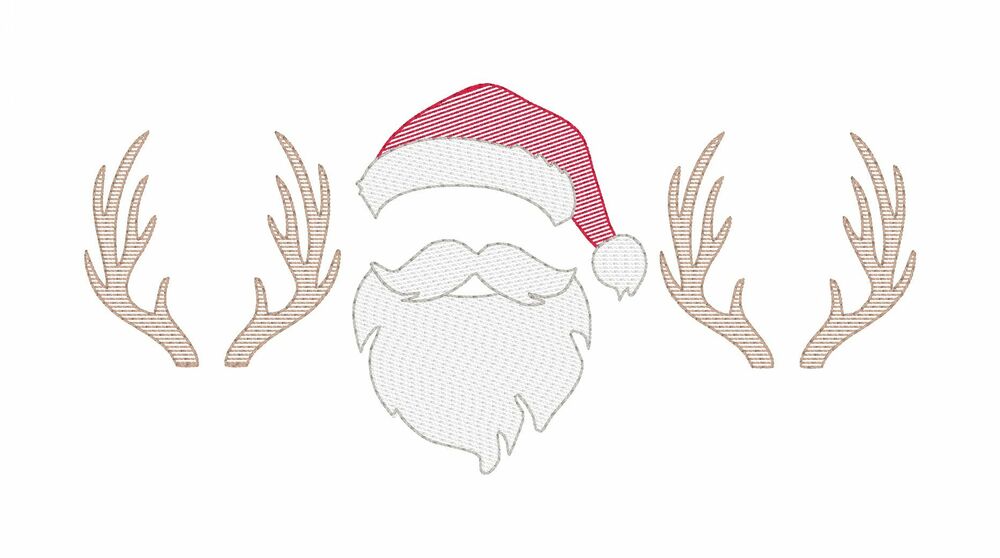 Santa and Antlers