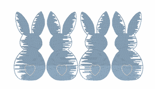 Scratchy Easter Bunnies