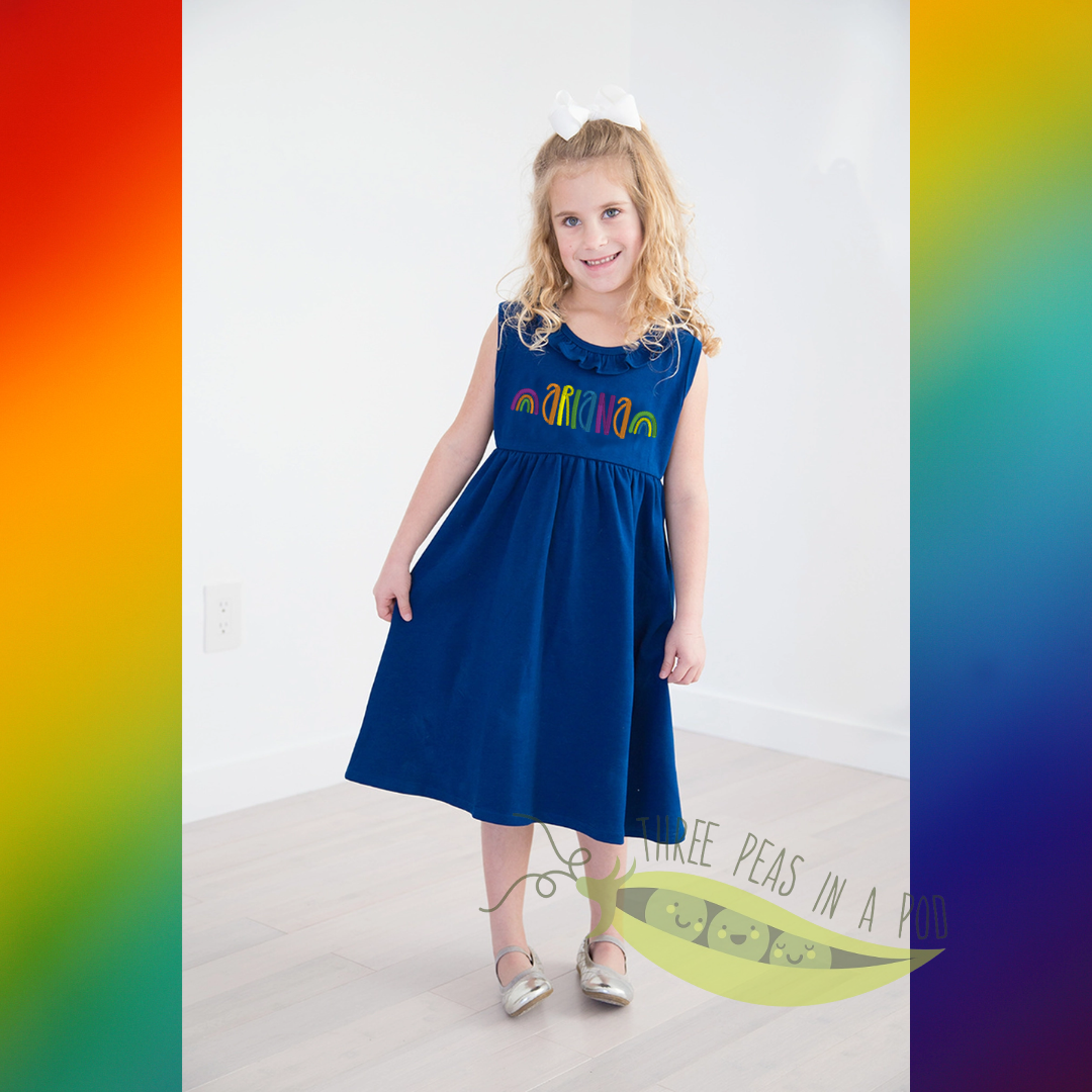 SALE! Red Rainbow Dress