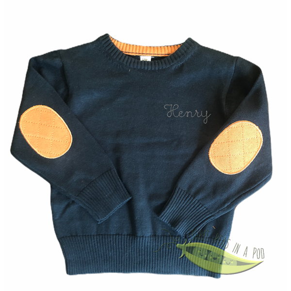 maatee&sons LEATER PATCH P/O SWEATER - トップスブランド