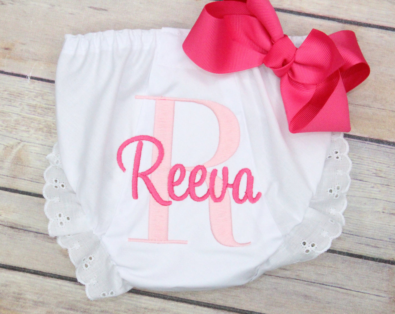 Baby Girl Monogrammed Bloomers