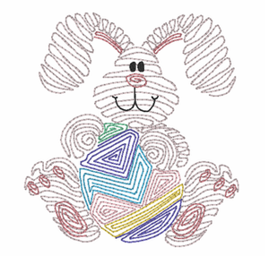 Swirly Easter Bunny
