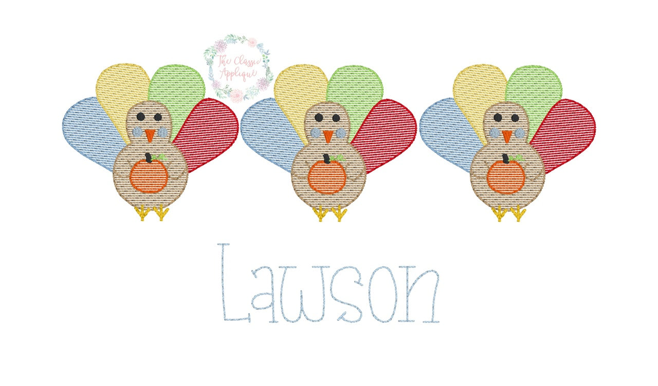 Turkeys and Pumpkins